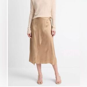 Vince Draped D-Ring Wrap Skirt